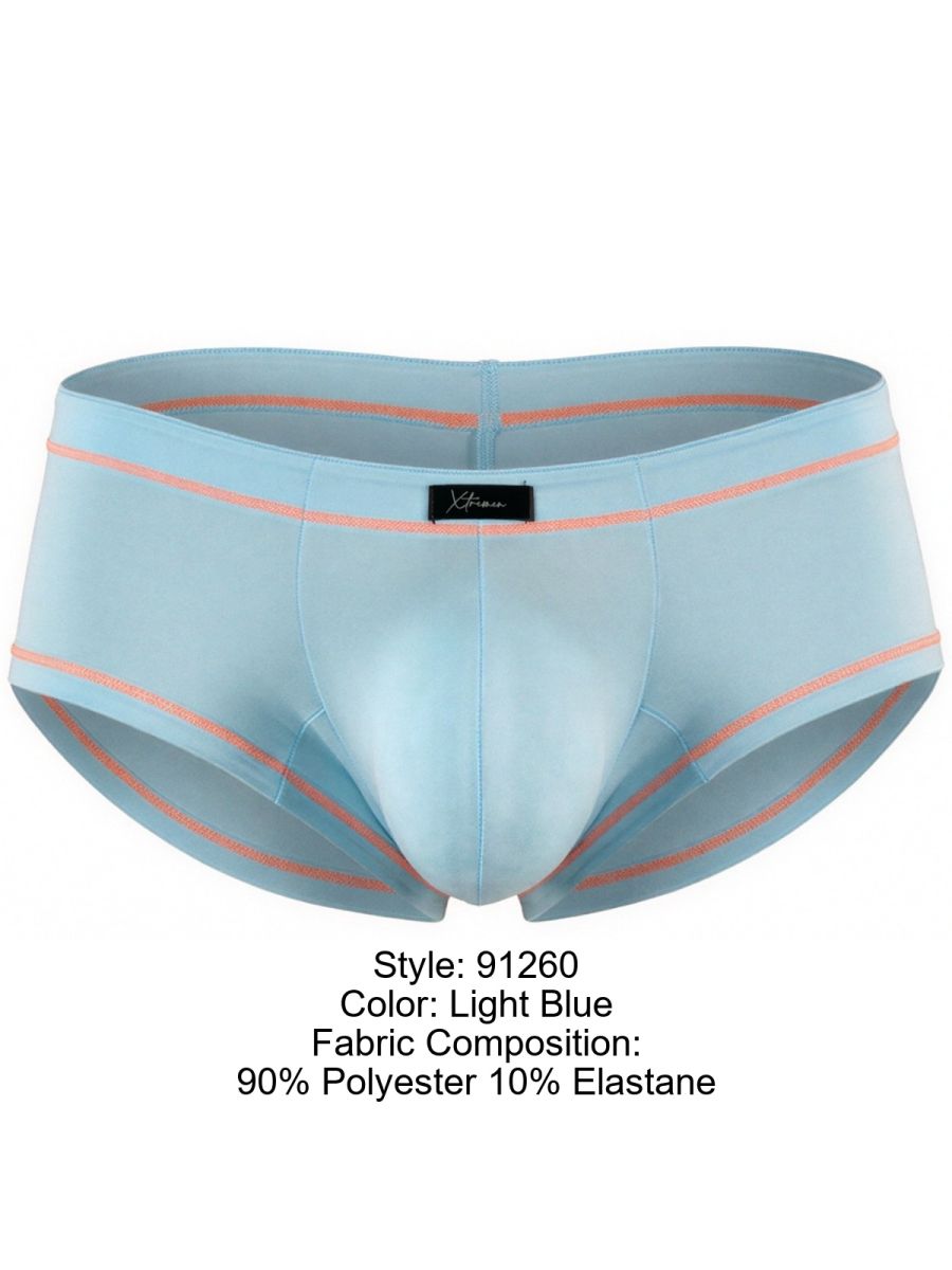 Xtremen Modern Athletic Microfiber Briefs - Light Blue