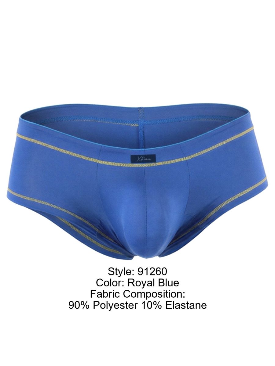 Xtremen Modern Athletic Microfiber Briefs - Royal Blue