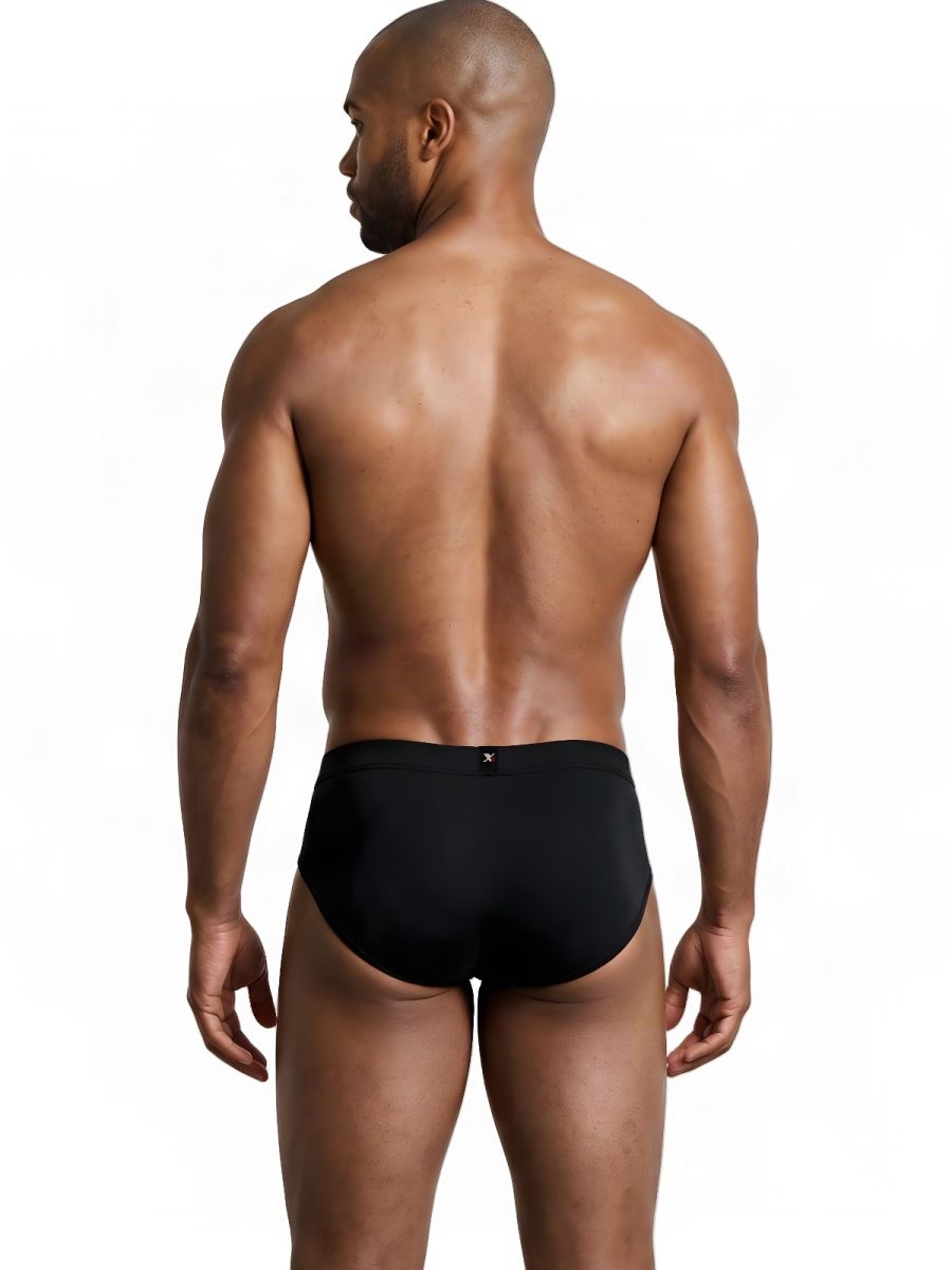 Xtremen Microfiber Sleek Fit Briefs - Black