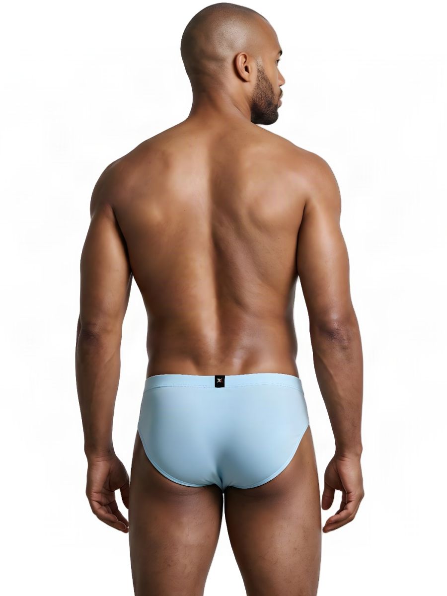 Xtremen Microfiber Sleek Fit Briefs - Light Blue