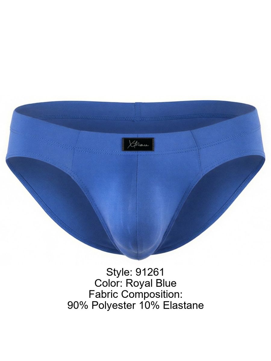 Xtremen Microfiber Sleek Fit Briefs - Royal Blue