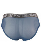 Xtremen Sleek Microfiber Mesh Briefs - Blue
