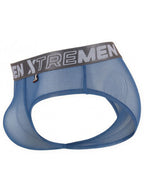 Xtremen Sleek Microfiber Mesh Briefs - Blue