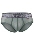 Xtremen Sleek Microfiber Mesh Briefs - Green