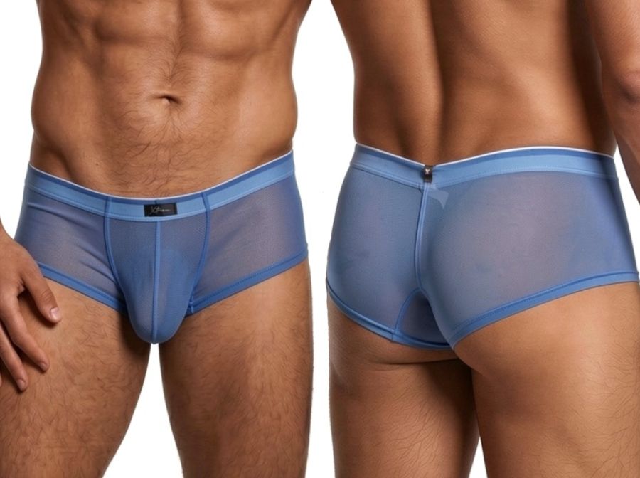 Xtremen Microfiber Mesh Briefs - Blue