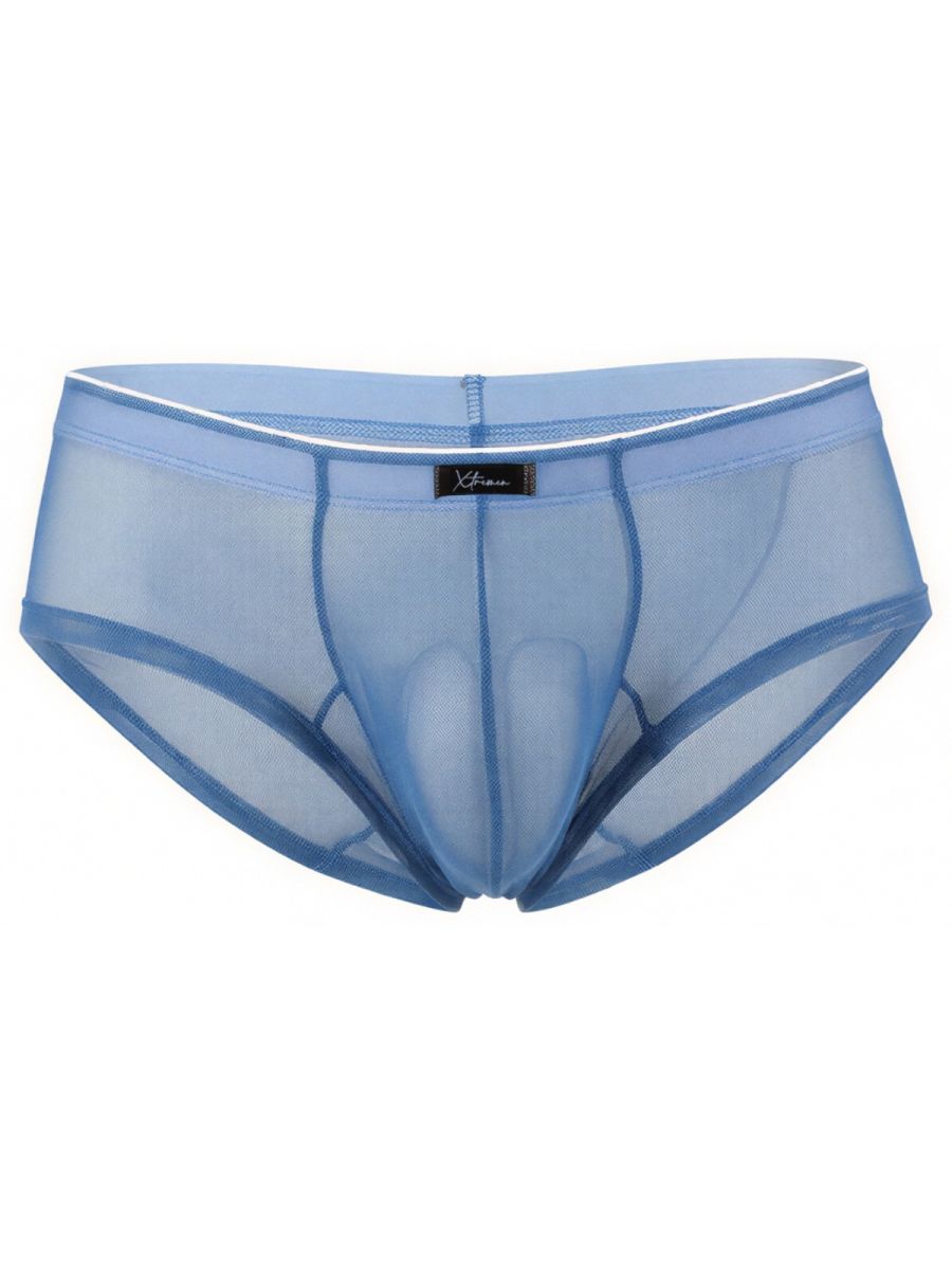 Xtremen Microfiber Mesh Briefs - Blue