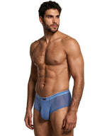 Xtremen Microfiber Mesh Briefs - Blue