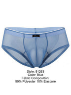 Xtremen Microfiber Mesh Briefs - Blue
