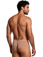 Xtremen Microfiber Mesh Briefs - Brown