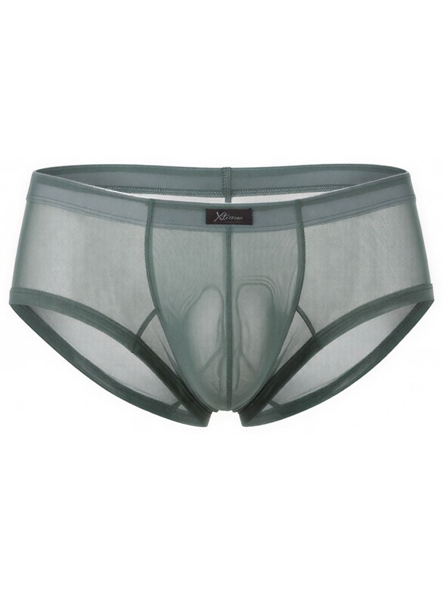 Xtremen Microfiber Mesh Briefs - Green