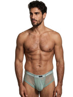 Xtremen Microfiber Mesh Briefs - Green