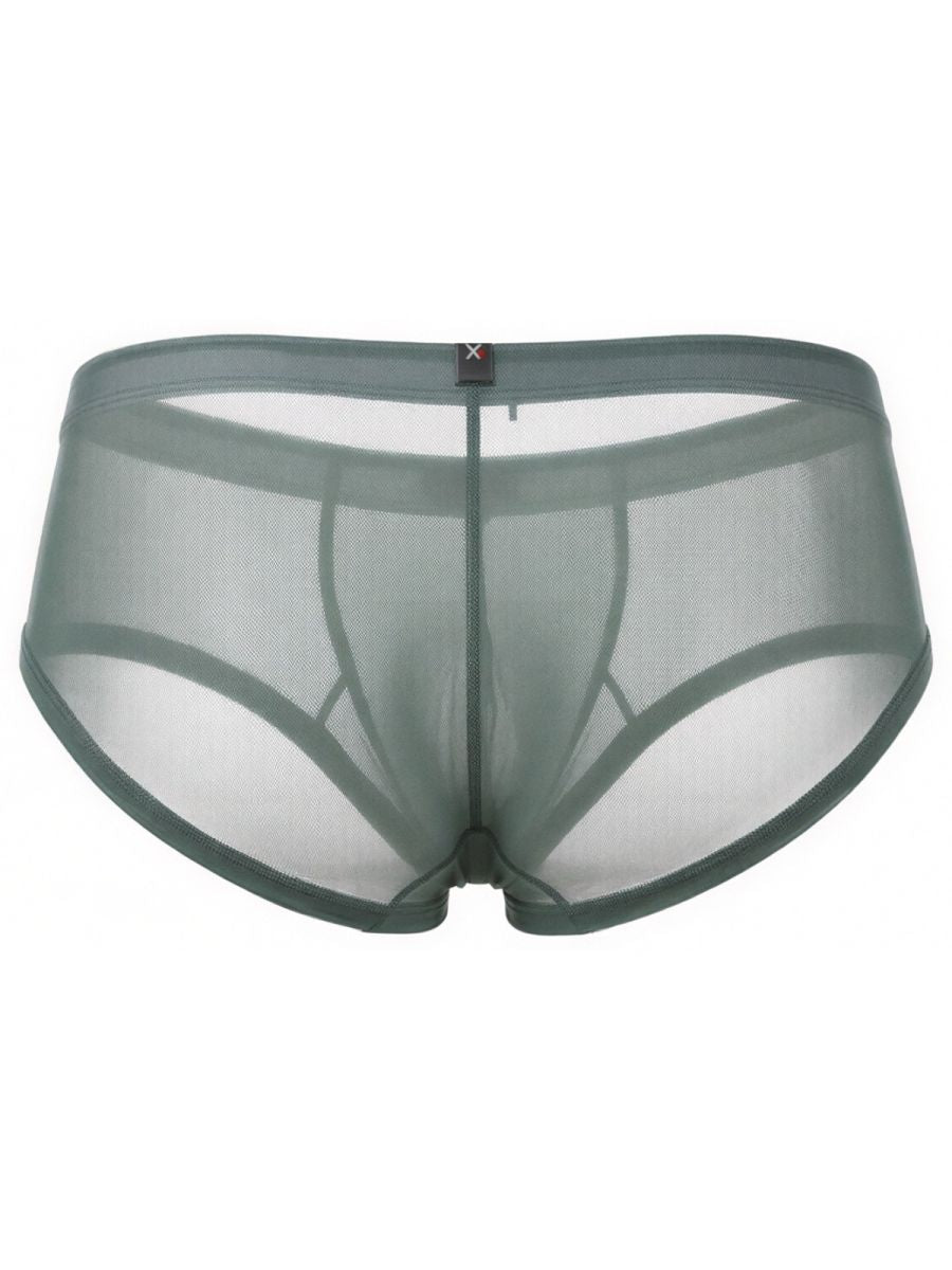 Xtremen Microfiber Mesh Briefs - Green