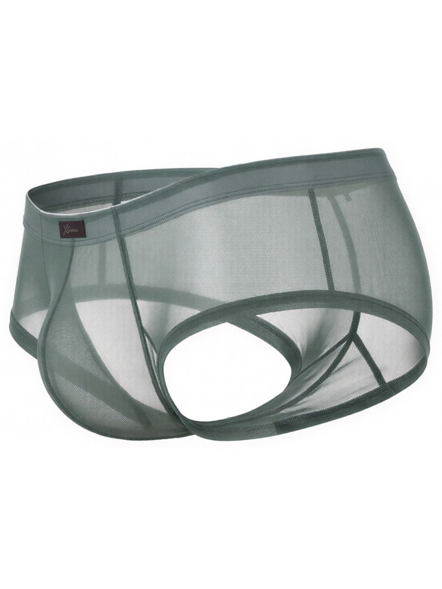 Xtremen Microfiber Mesh Briefs - Green