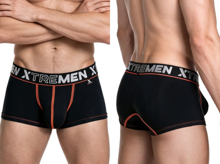Xtremen Sleek Microfiber Stretch Trunks - Black