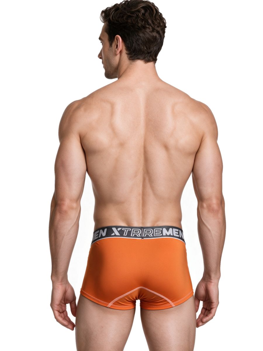 Xtremen Sleek Microfiber Stretch Trunks - Orange