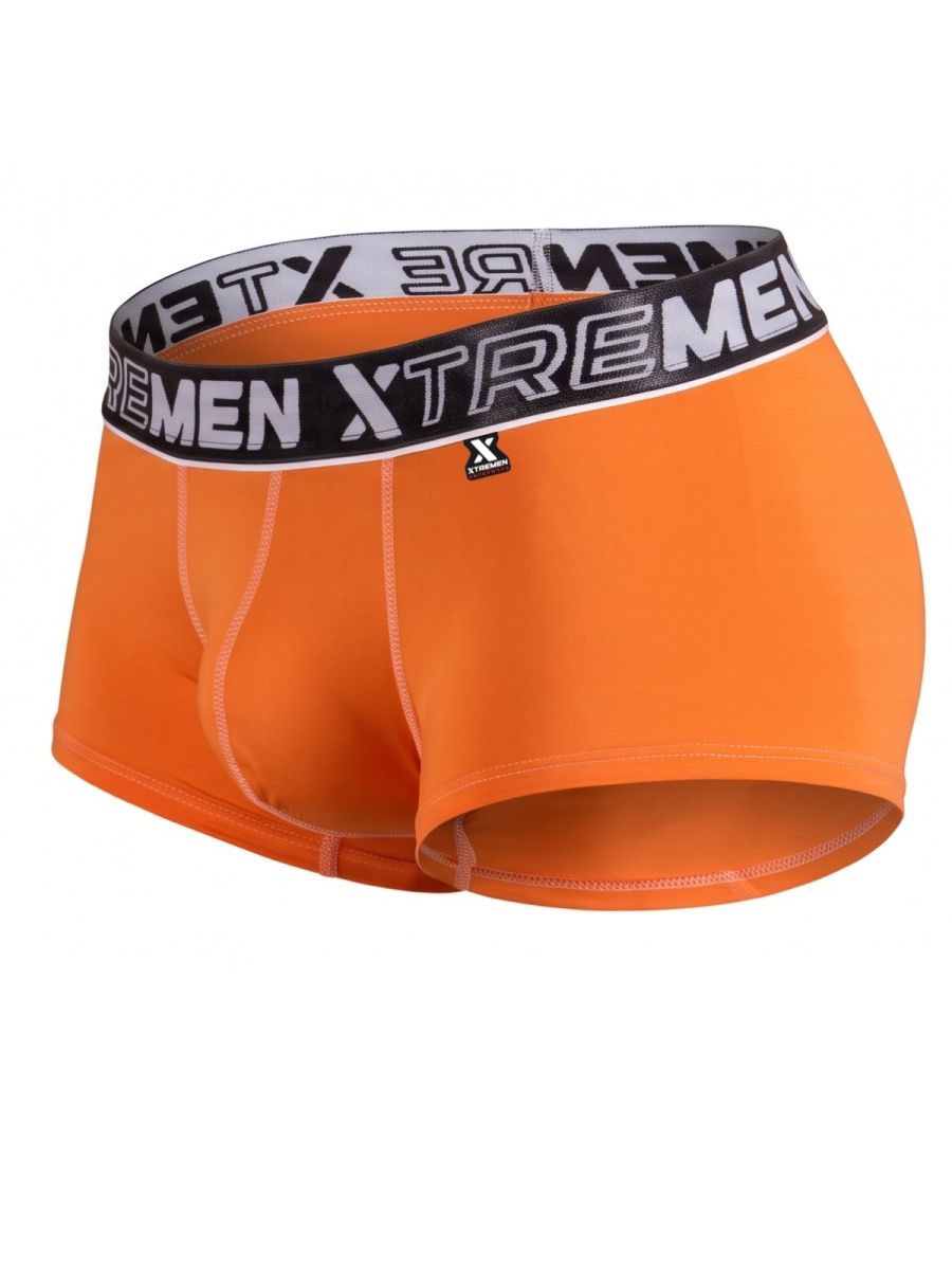 Xtremen Sleek Microfiber Stretch Trunks - Orange