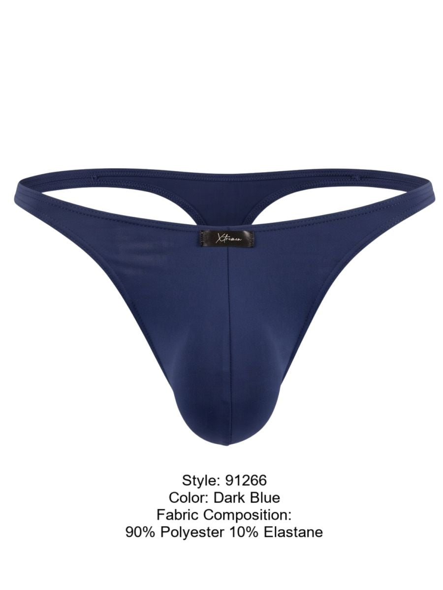 Xtremen Sleek Microfiber Thongs - Dark Blue