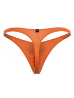 Xtremen Sleek Microfiber Narrow-Waistband Thongs - Orange