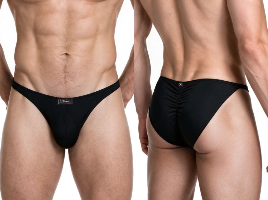 Xtremen Microfiber Bikini for Modern Fit and Sleek Comfort - Black