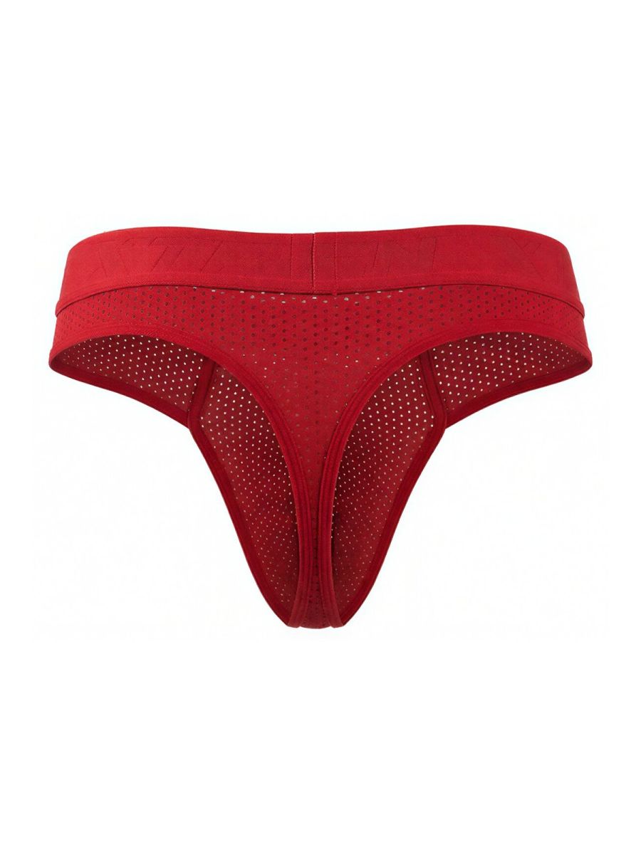 Xtremen Microfiber Mesh Thongs - Red
