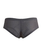 Xtremen Microfiber Mesh V-Cut Briefs - Gray