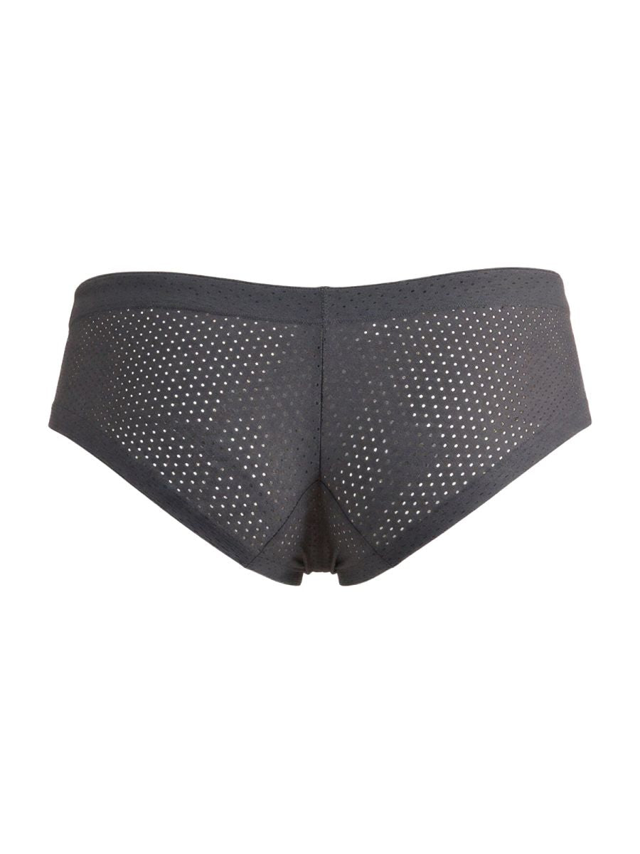 Xtremen Microfiber Mesh V-Cut Briefs - Gray