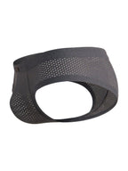 Xtremen Microfiber Mesh V-Cut Briefs - Gray