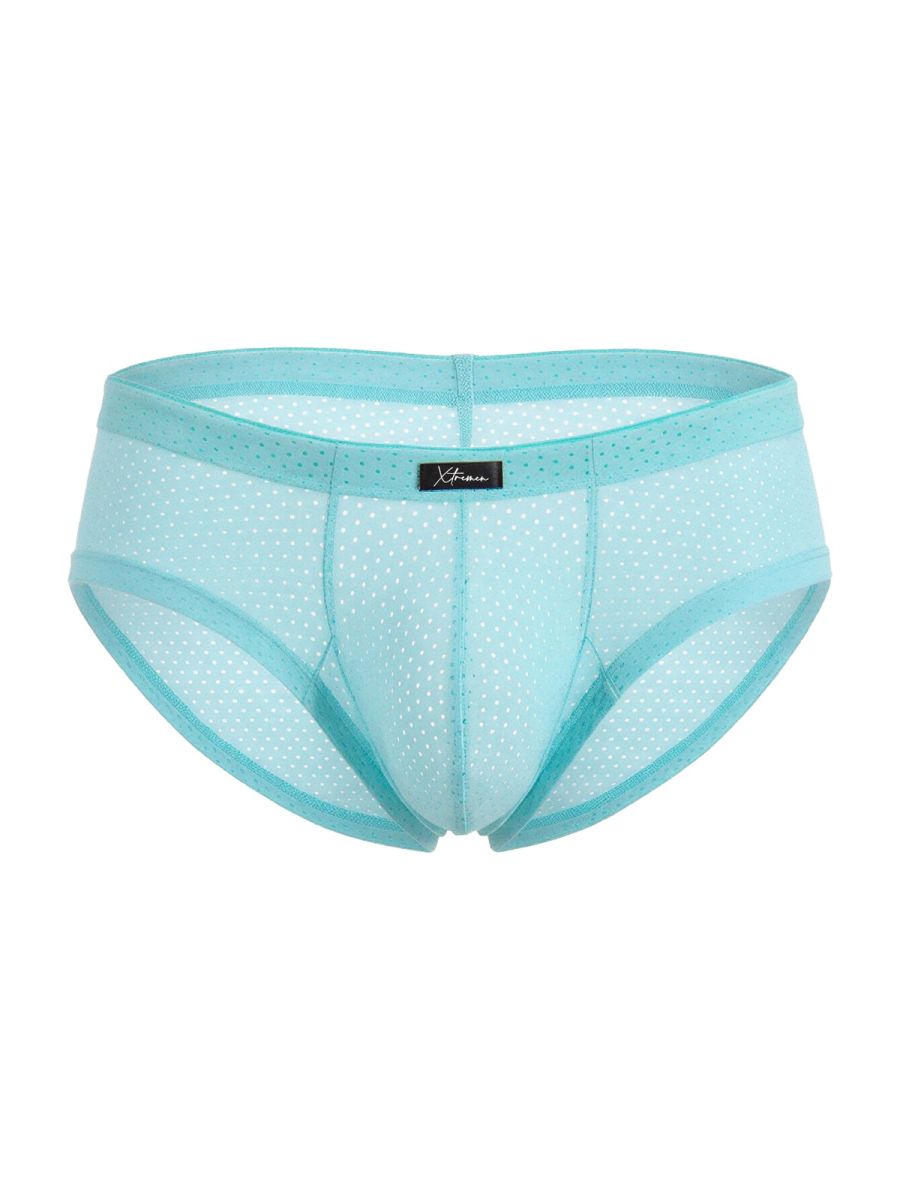 Xtremen Microfiber Mesh V-Cut Briefs - Seawater