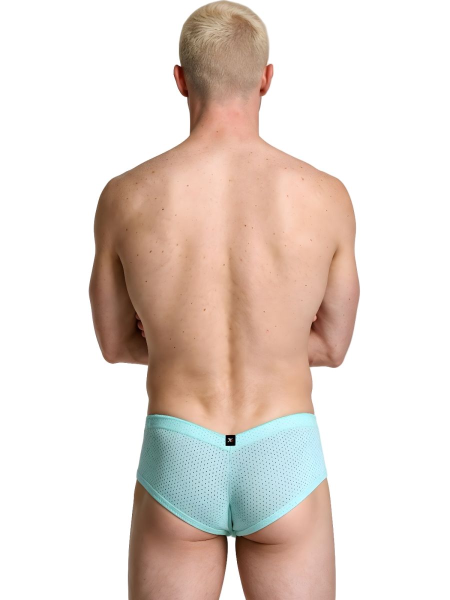 Xtremen Microfiber Mesh V-Cut Briefs - Seawater
