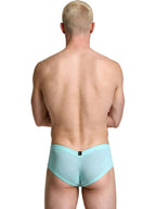 Xtremen Microfiber Mesh V-Cut Briefs - Seawater