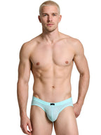 Xtremen Microfiber Mesh Perforated Briefs - Seawater