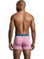 Xtremen Sleek Microfiber Boxer Briefs - Pink