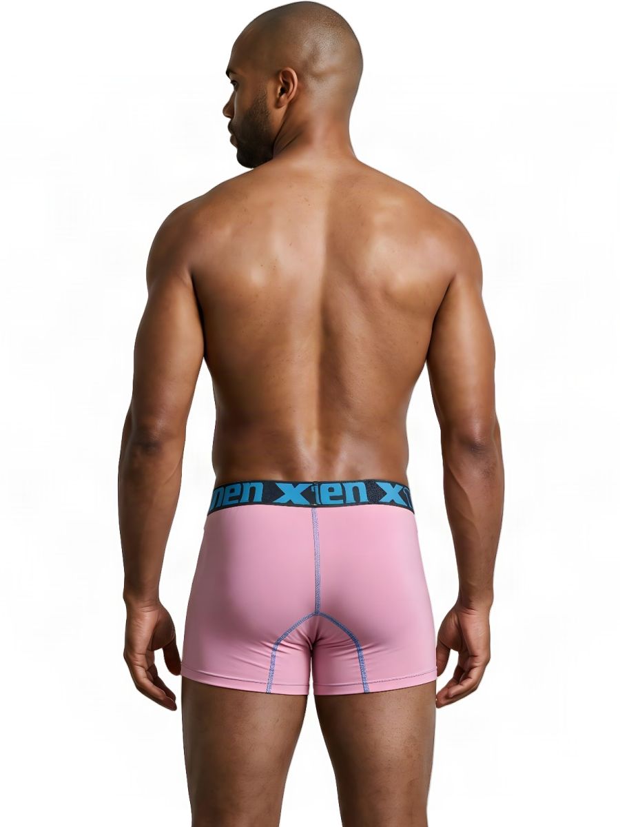 Xtremen Sleek Microfiber Boxer Briefs - Pink