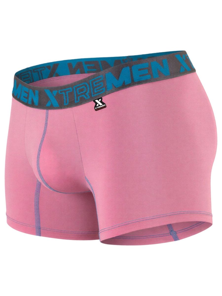Xtremen Sleek Microfiber Boxer Briefs - Pink