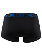 Xtremen Sleek Microfiber Square-Cut Trunks - Black