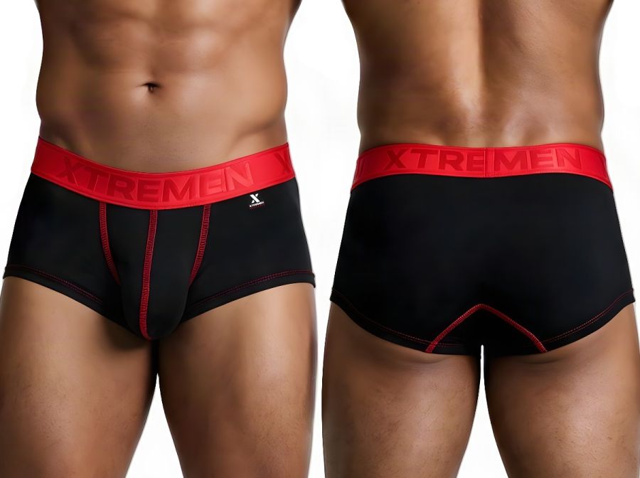 Xtremen Sleek Athletic Microfiber Briefs - Black
