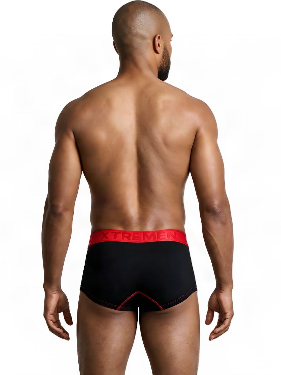 Xtremen Sleek Athletic Microfiber Briefs - Black