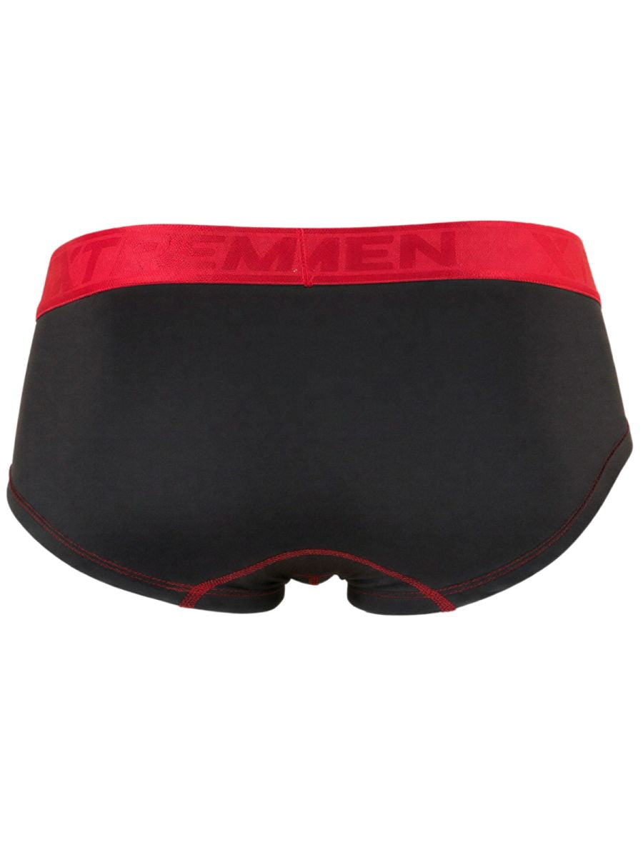 Xtremen Sleek Athletic Microfiber Briefs - Black