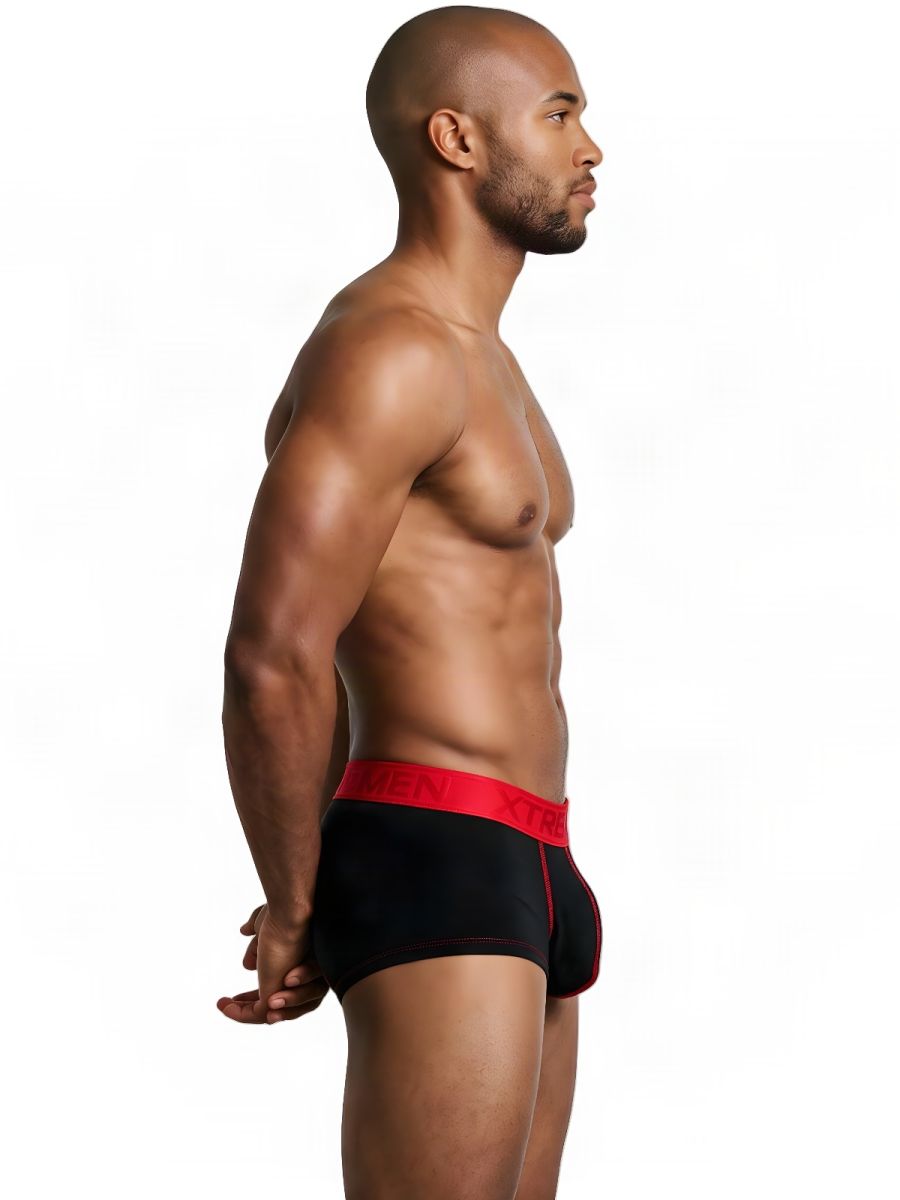 Xtremen Sleek Athletic Microfiber Briefs - Black