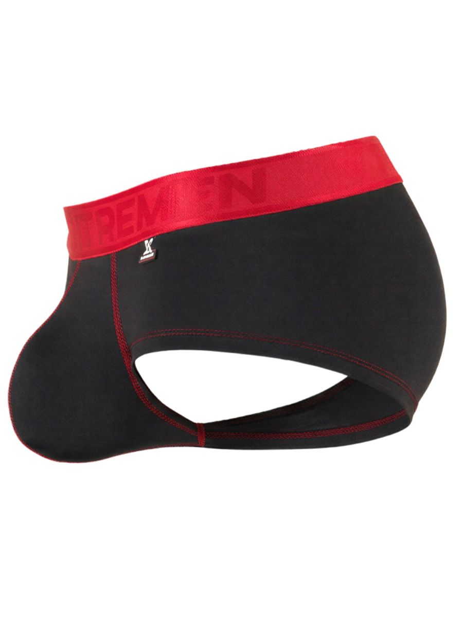 Xtremen Sleek Athletic Microfiber Briefs - Black