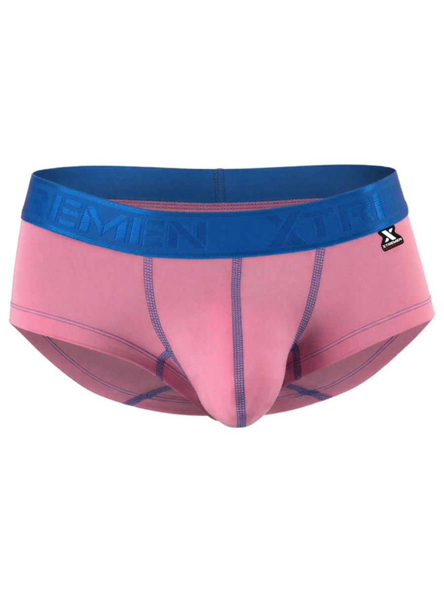 Xtremen Sleek Athletic Microfiber Briefs - Pink