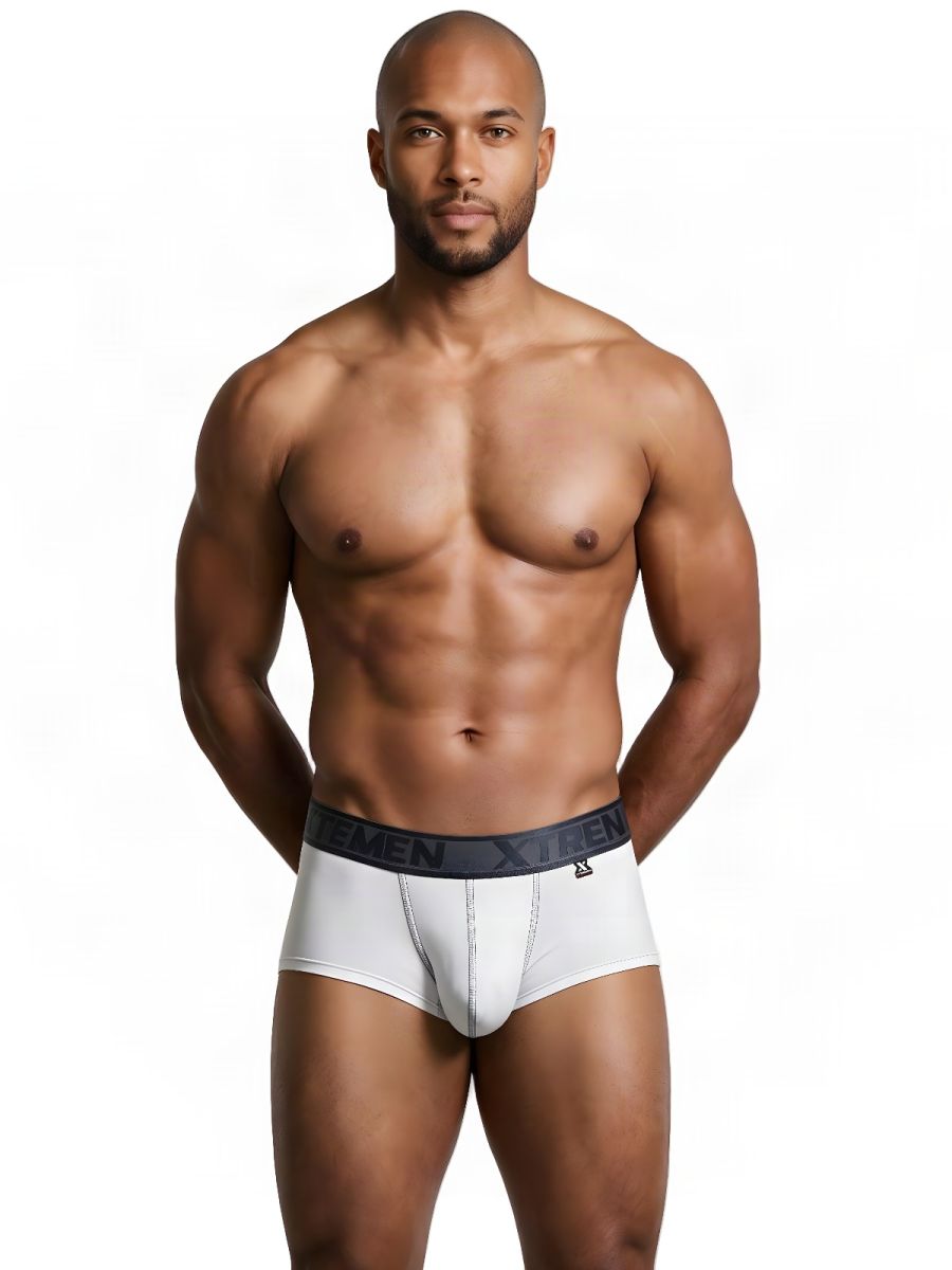 Xtremen Sleek Athletic Microfiber Briefs - White