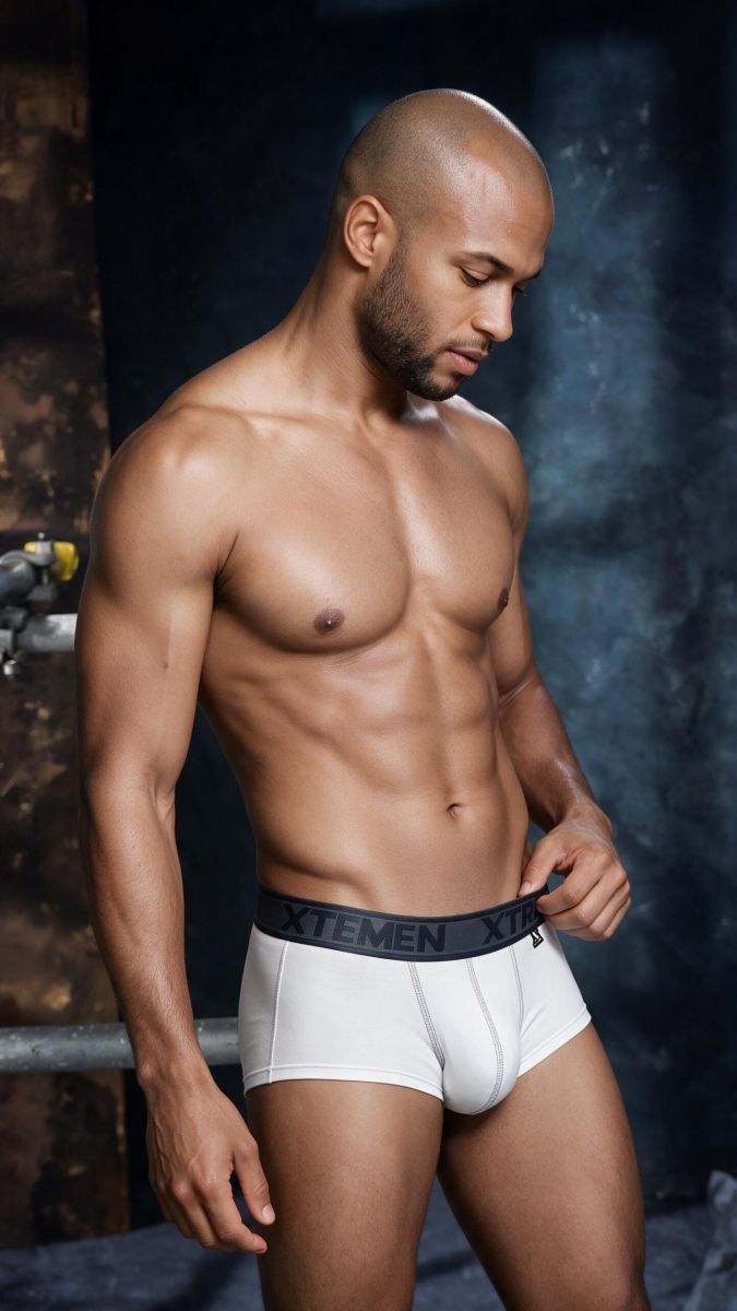 Xtremen Sleek Athletic Microfiber Briefs - White