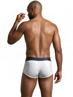 Xtremen Sleek Athletic Microfiber Briefs - White