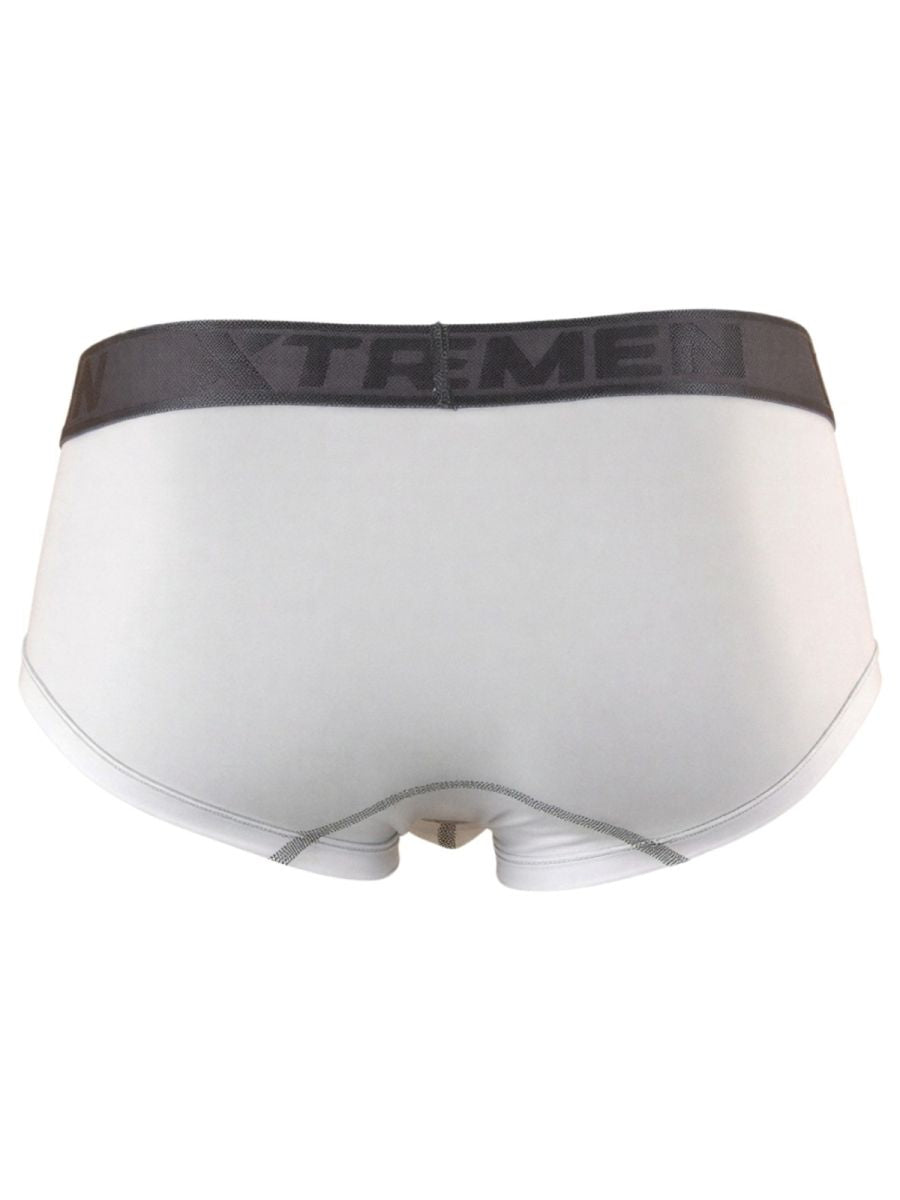 Xtremen Sleek Athletic Microfiber Briefs - White