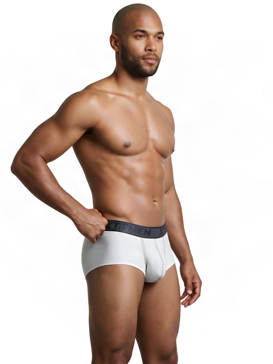 Xtremen Sleek Athletic Microfiber Briefs - White