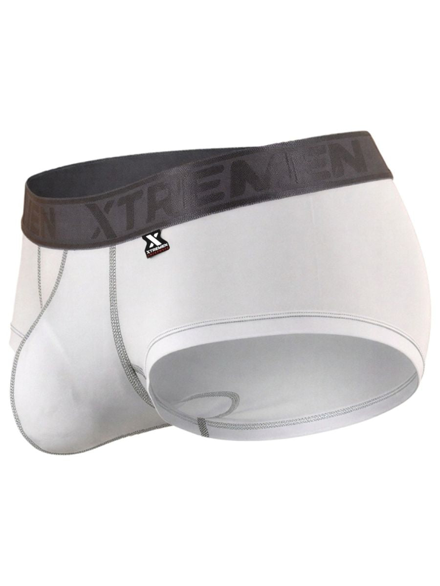 Xtremen Sleek Athletic Microfiber Briefs - White