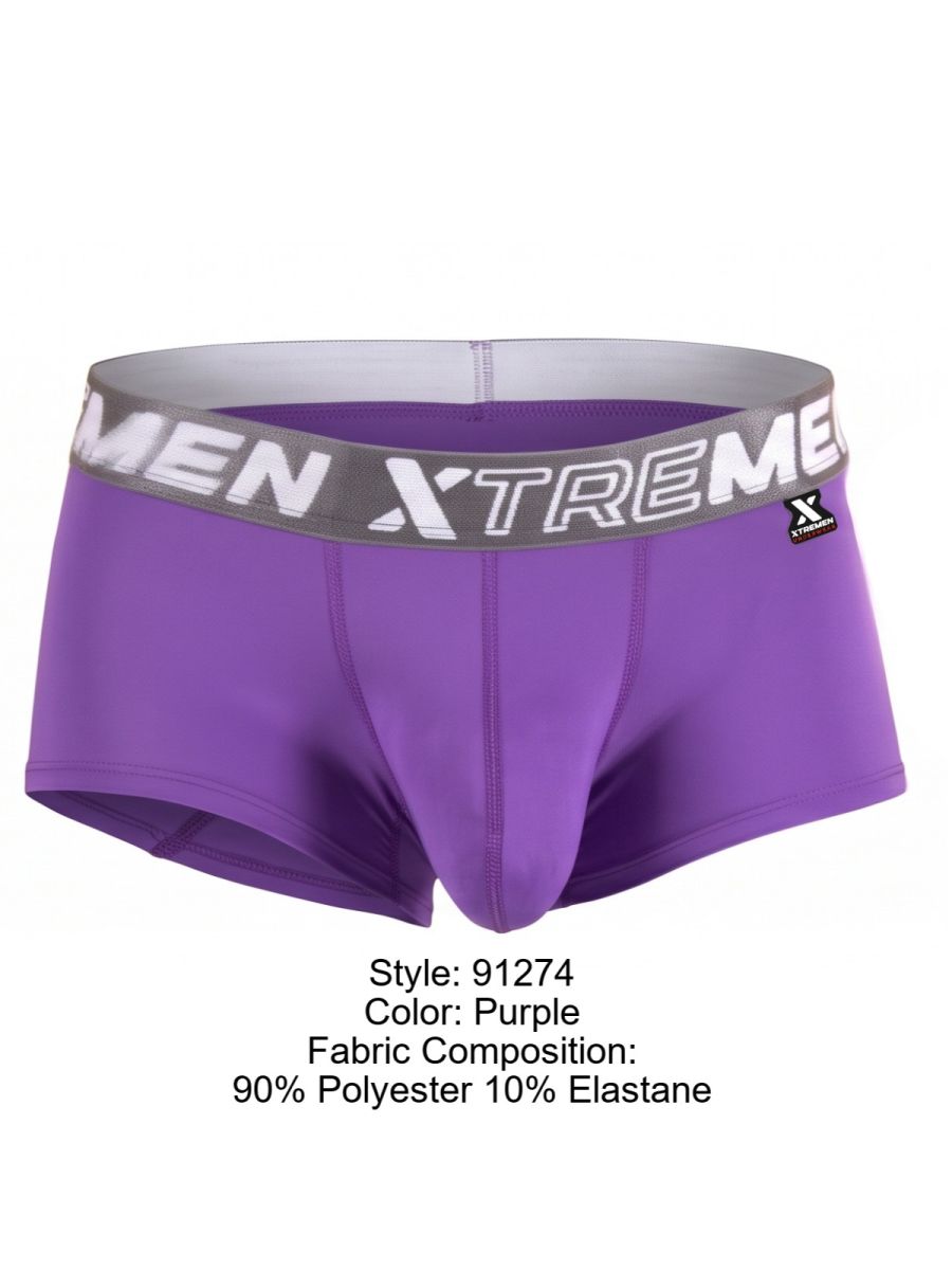 Xtremen Microfiber Trunks for Daily Support - Purple