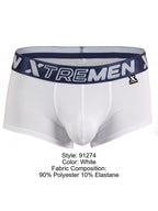 Xtremen Microfiber Trunks for Daily Support - White