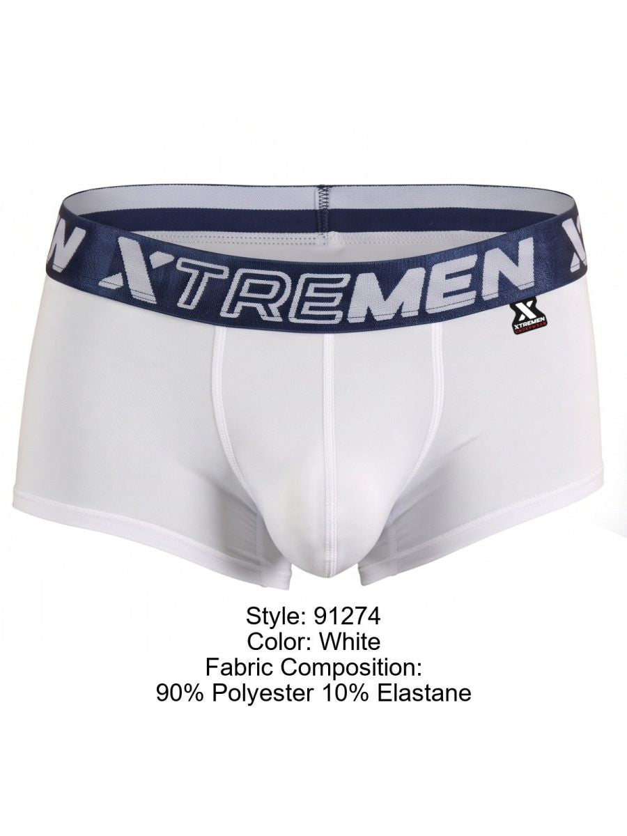Xtremen Microfiber Trunks for Daily Support - White